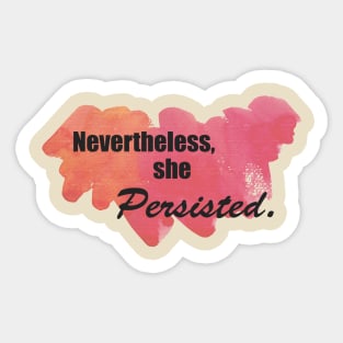 She Persisted Sticker